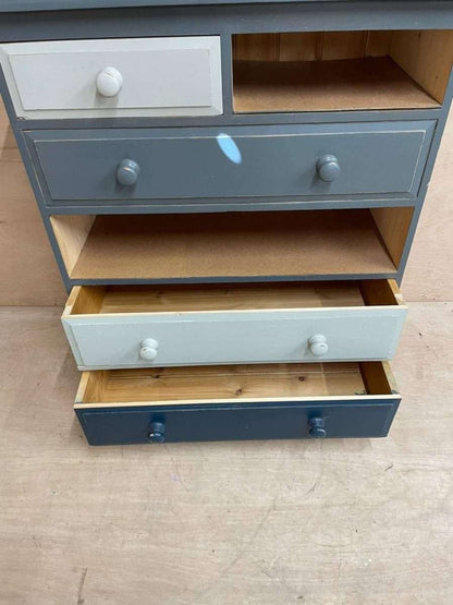Solid Pine Shabby Chic Multicoloured Chest of Drawers Storage Unit Farrow Ball