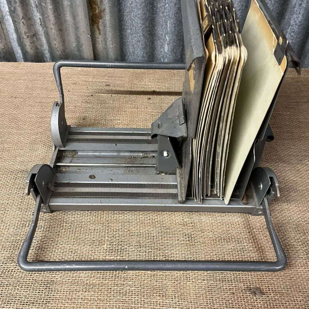 Vintage Twin Lock Presto No. 1 Office Organiser With Inserts A-Z Cards