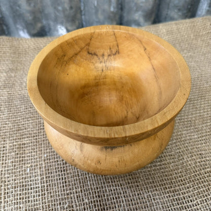 Handcrafted Sycamore Wooden Bowl Handmade Wood Grain