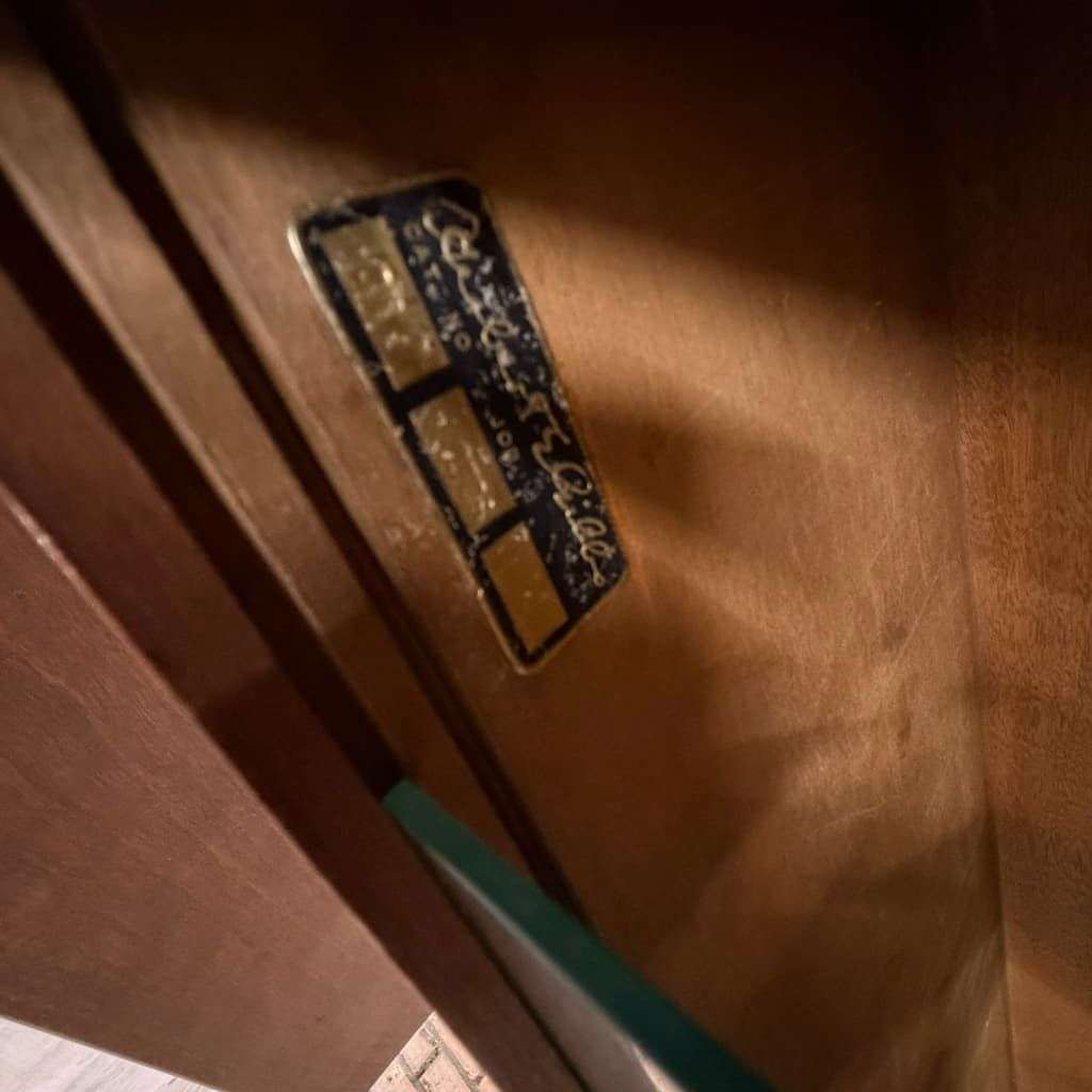 Pair Mid Century Herbert E Gibbs Glazed Low Bookcases Tapered Legs