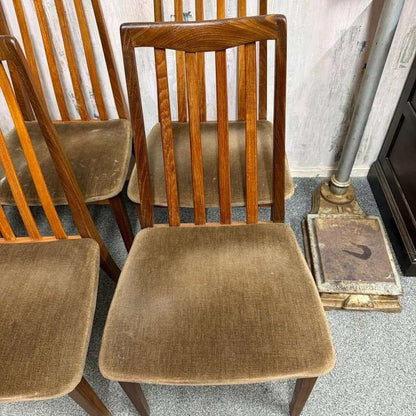 6x G Plan Fresco Teak Mid Century Dining Chairs Original Seat Covers Retro