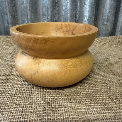 Handcrafted Sycamore Wooden Bowl Handmade Wood Grain