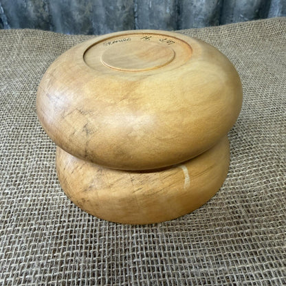 Handcrafted Sycamore Wooden Bowl Handmade Wood Grain