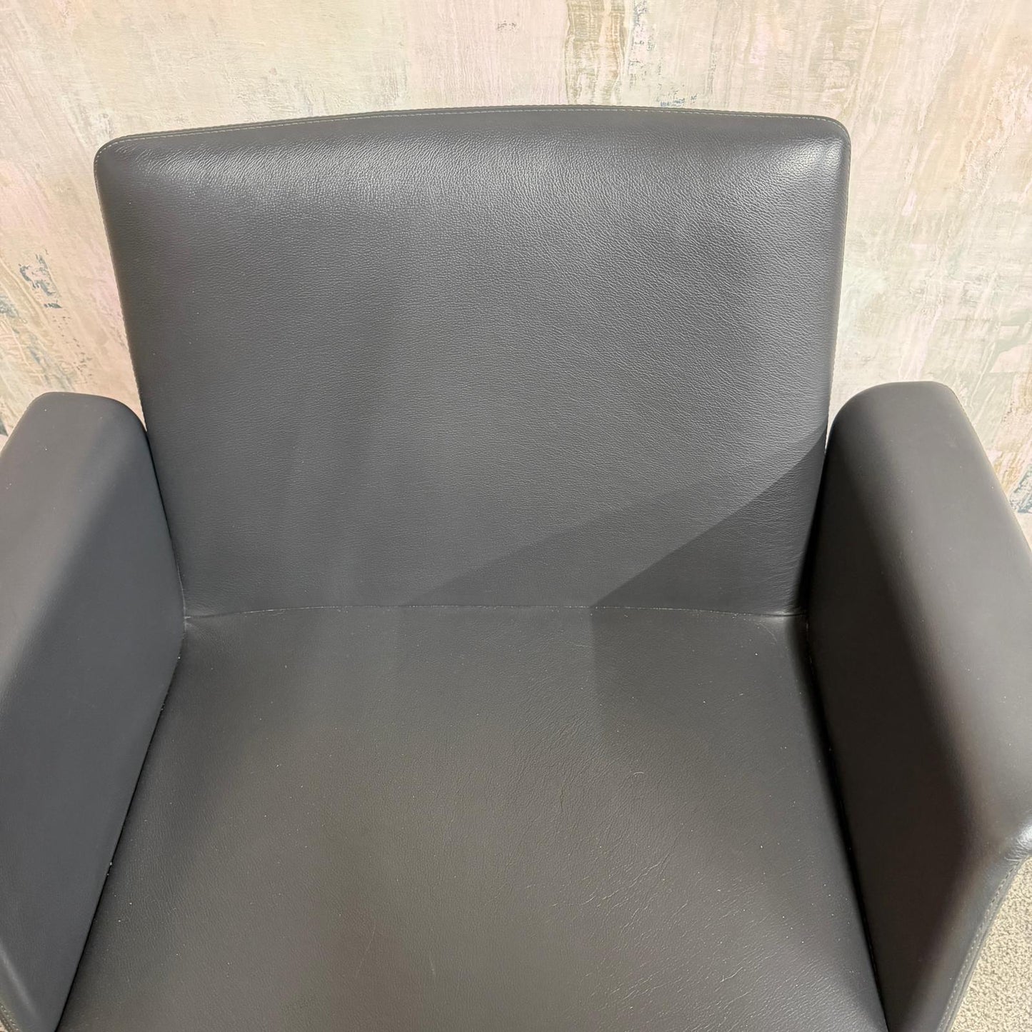 Brunner Model 6684 Office Conference Dining Chair Dark Grey On Chrome Star Base