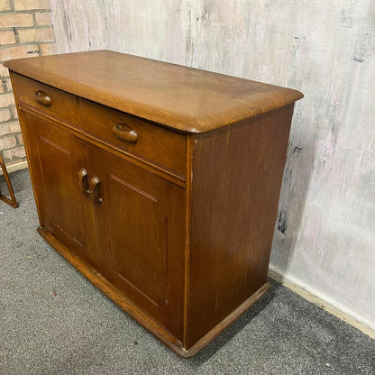 Ercol Style Double Sideboard 2 Drawers Over Double Cupboard Optional Gallery