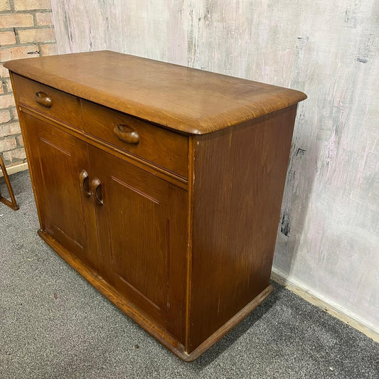 Ercol Style Double Sideboard 2 Drawers Over Double Cupboard Optional Gallery