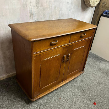 Ercol Style Double Sideboard 2 Drawers Over Double Cupboard Optional Gallery