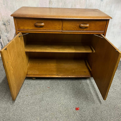 Ercol Style Double Sideboard 2 Drawers Over Double Cupboard Optional Gallery