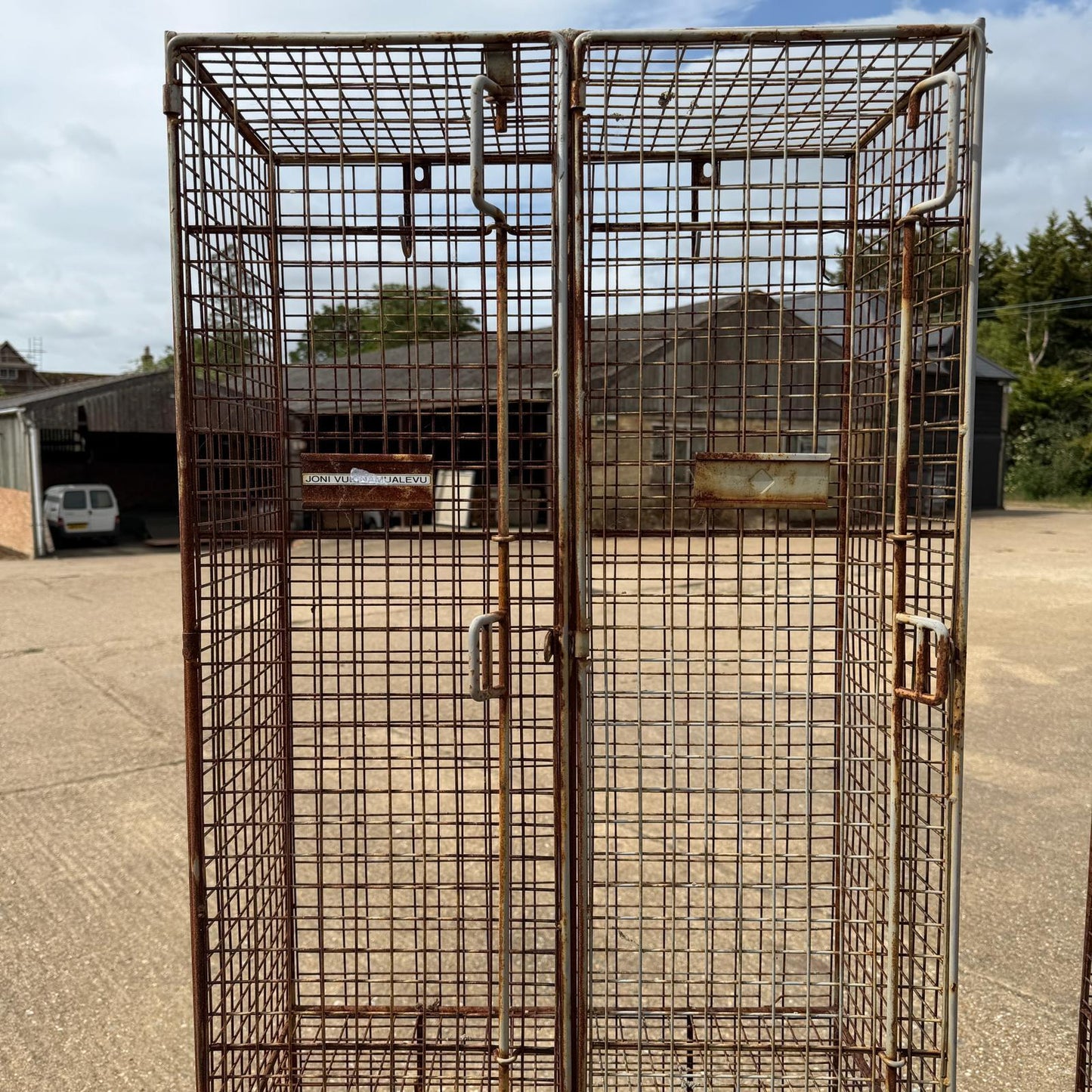 Retro Galvanised 1960s Style Bank Open Lockers 4 Sections Priced Per Locker
