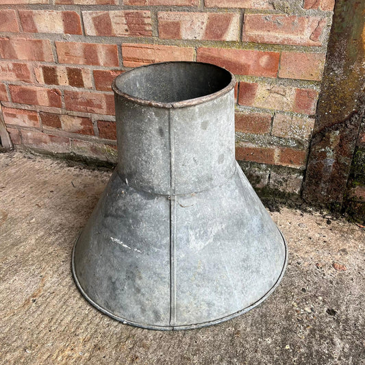 Galvanised Sack Funnel Planter Xmas Tree Stand