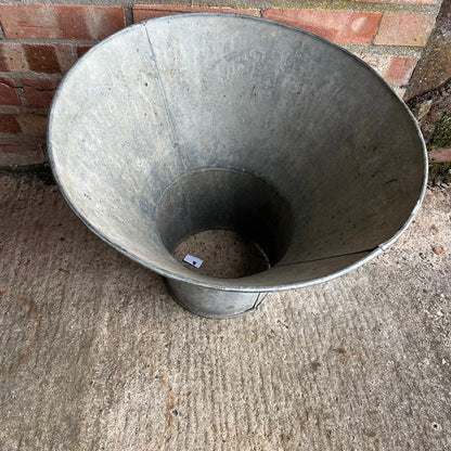 Galvanised Sack Funnel Planter Xmas Tree Stand