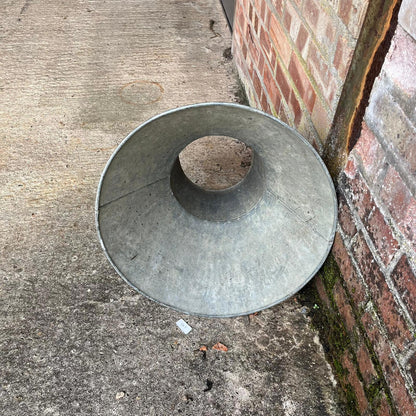 Galvanised Sack Funnel Planter Xmas Tree Stand