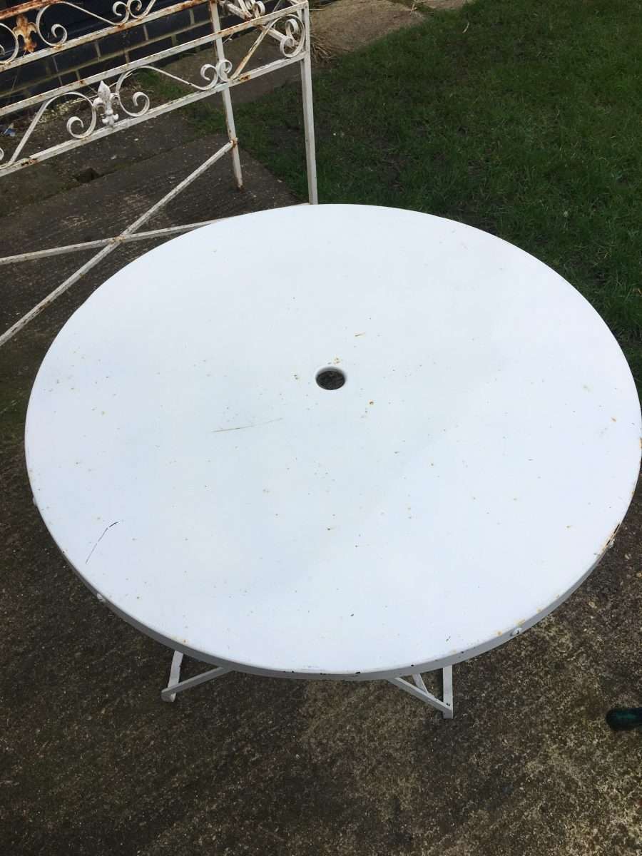 Vintage metal folding table