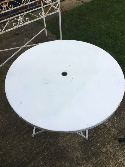Vintage metal folding table