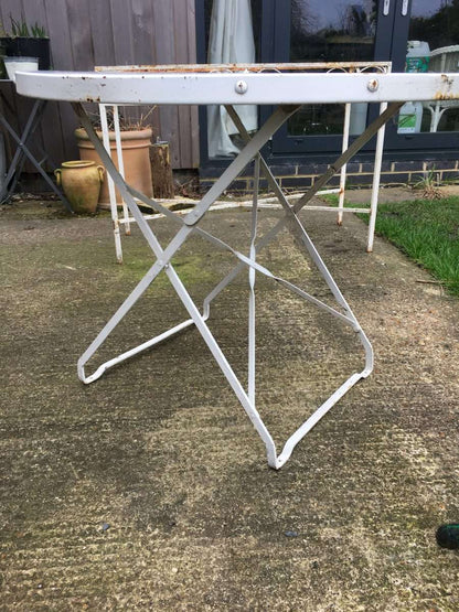 Vintage metal folding table