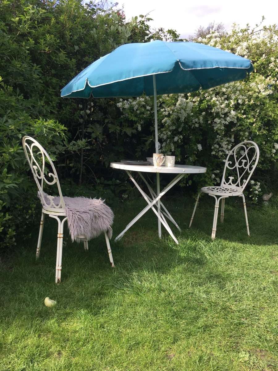 Vintage metal folding table