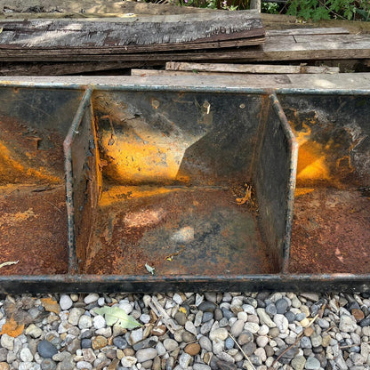 Industrial Salvage Metal Wall Hanging 3 Pigeon Hole Unit Great Patina Workshop