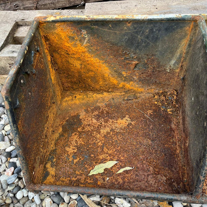Industrial Salvage Metal Wall Hanging 3 Pigeon Hole Unit Great Patina Workshop