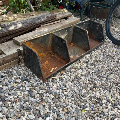 Industrial Salvage Metal Wall Hanging 3 Pigeon Hole Unit Great Patina Workshop