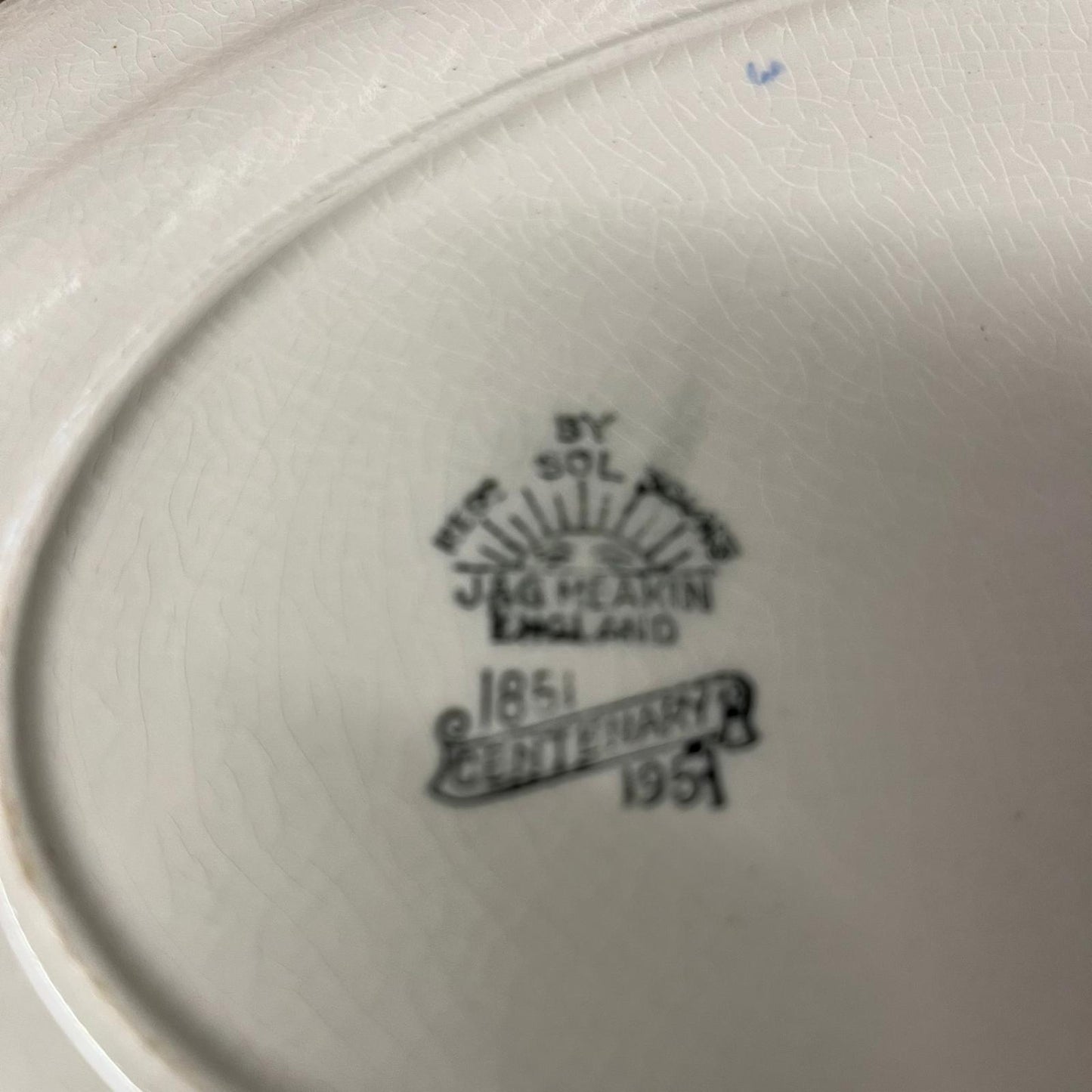 Vintage J&G Meakin Floral Platter Centenary Year 1951