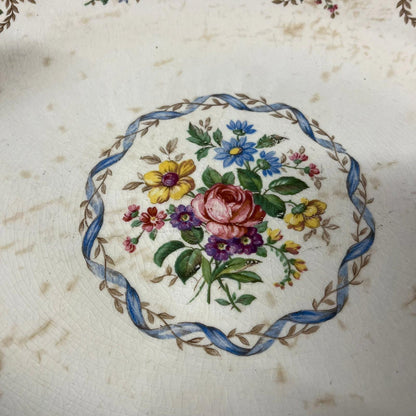 Vintage J&G Meakin Floral Platter Centenary Year 1951