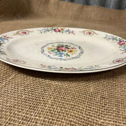 Vintage J&G Meakin Floral Platter Centenary Year 1951