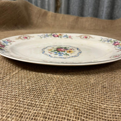 Vintage J&G Meakin Floral Platter Centenary Year 1951