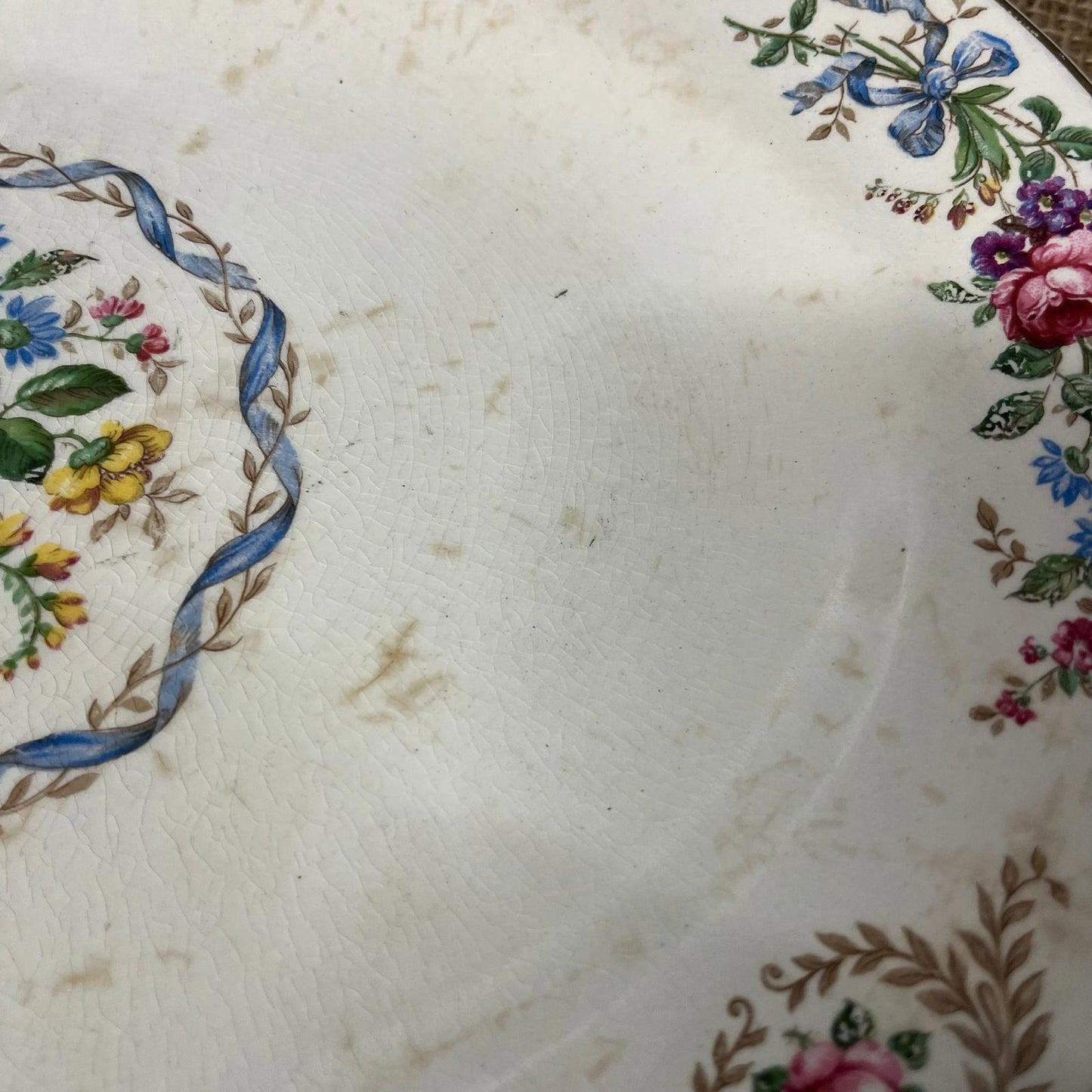 Vintage J&G Meakin Floral Platter Centenary Year 1951