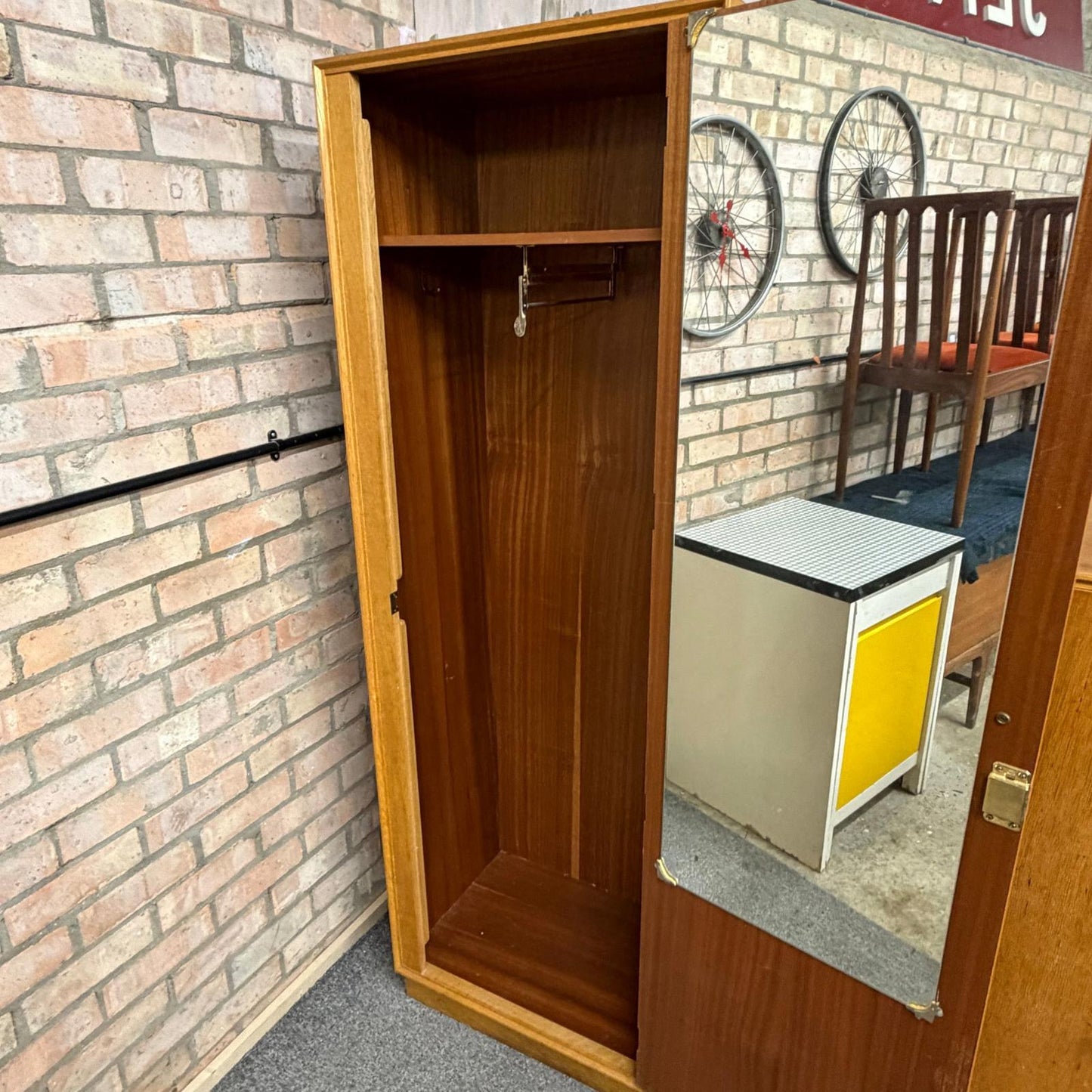 Mid Century Meredew 3 Piece Bedroom Set Wardrobe Compactum Bedside Cabinet 1970s