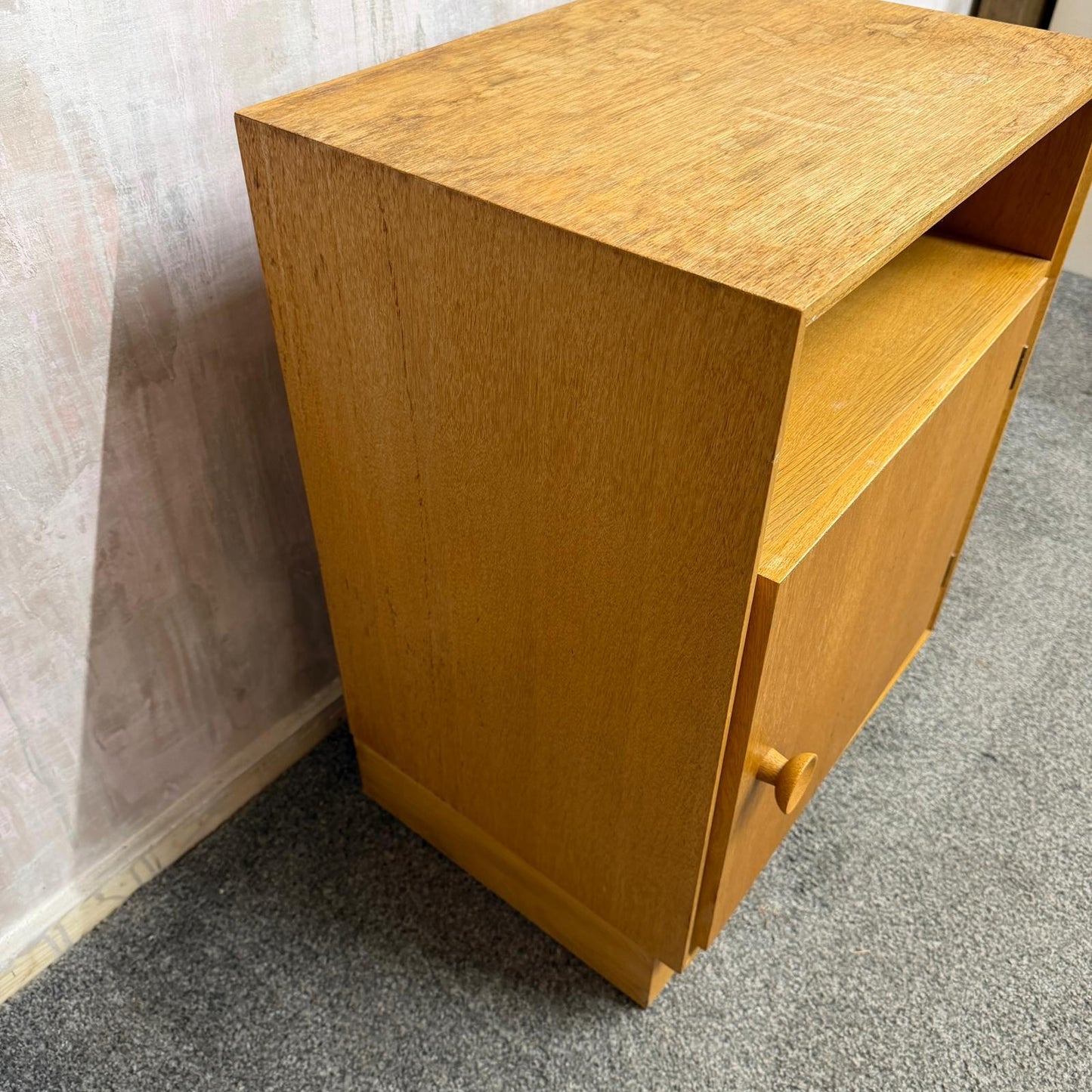 Mid Century Meredew Bedside Cabinet Shelf Cupboard