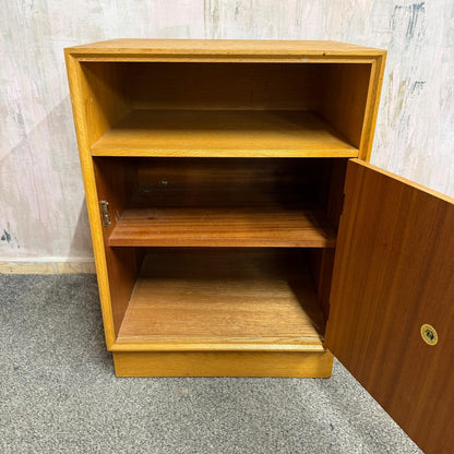 Mid Century Meredew Bedside Cabinet Shelf Cupboard