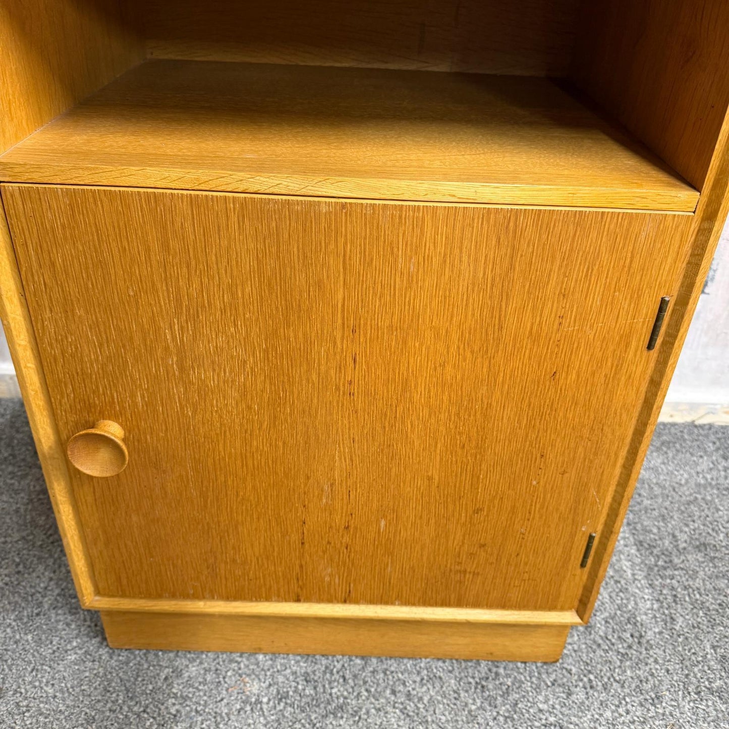 Mid Century Meredew Bedside Cabinet Shelf Cupboard
