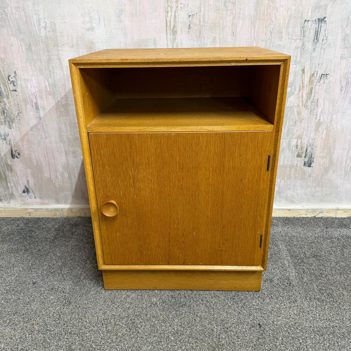 Mid Century Meredew Bedside Cabinet Shelf Cupboard