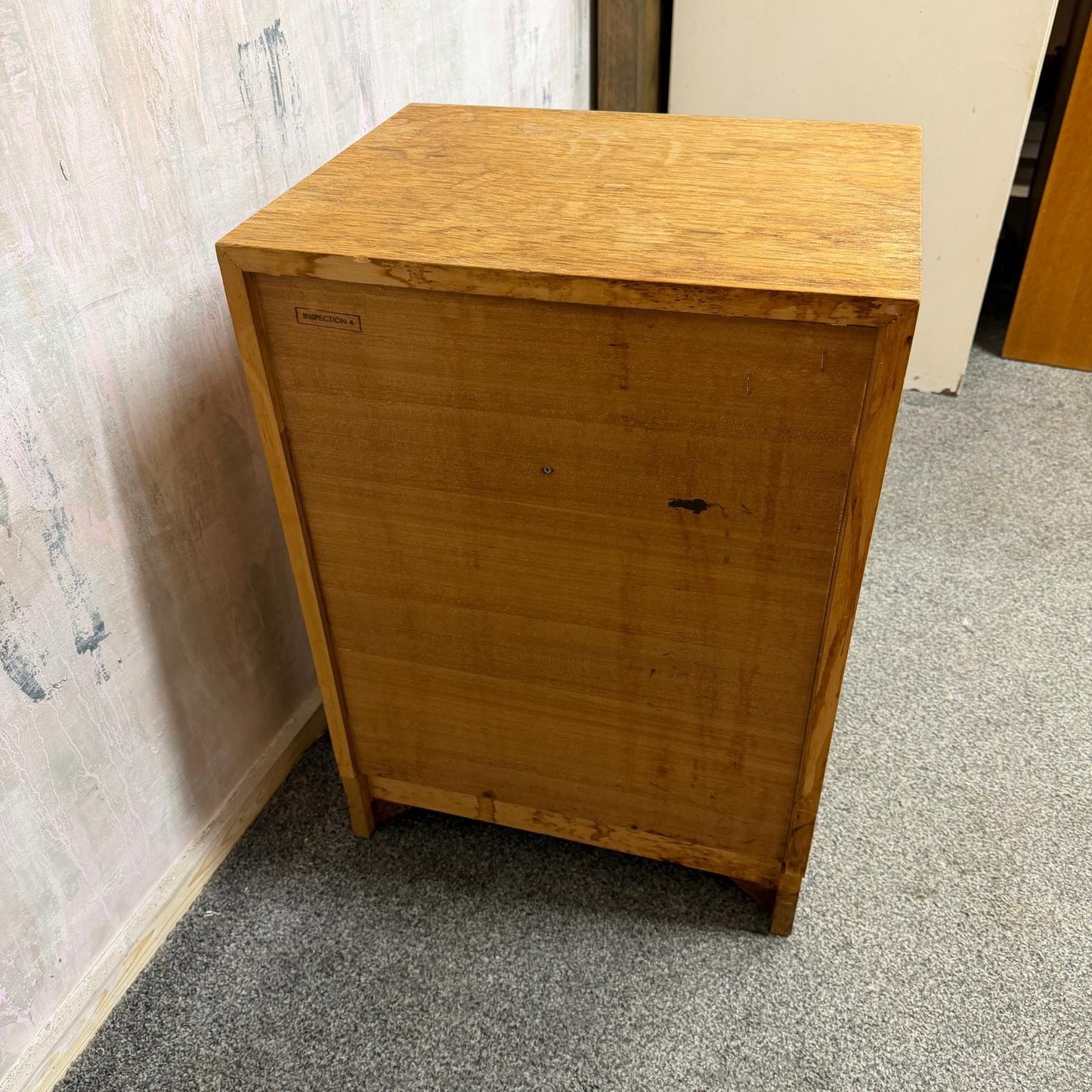 Mid Century Meredew Bedside Cabinet Shelf Cupboard