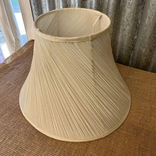 Classic Beige Pleated Fabric Lampshade