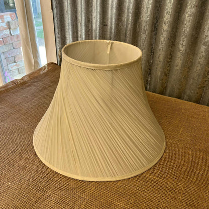 Classic Beige Pleated Fabric Lampshade