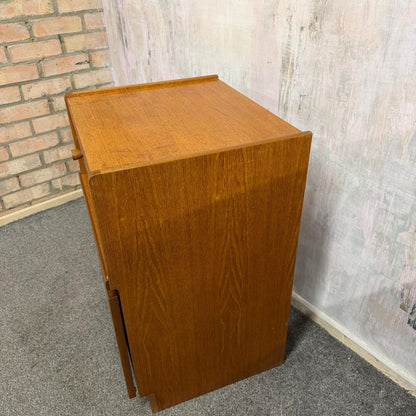 Vintage Mid Century Nathan Squares Cabinet Nightstand Drawer Single Cupboard