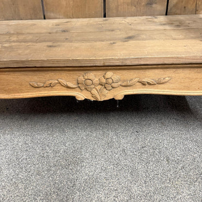 Ornate Pine 2 Seater Bench Reclaimed Rustic Feel
