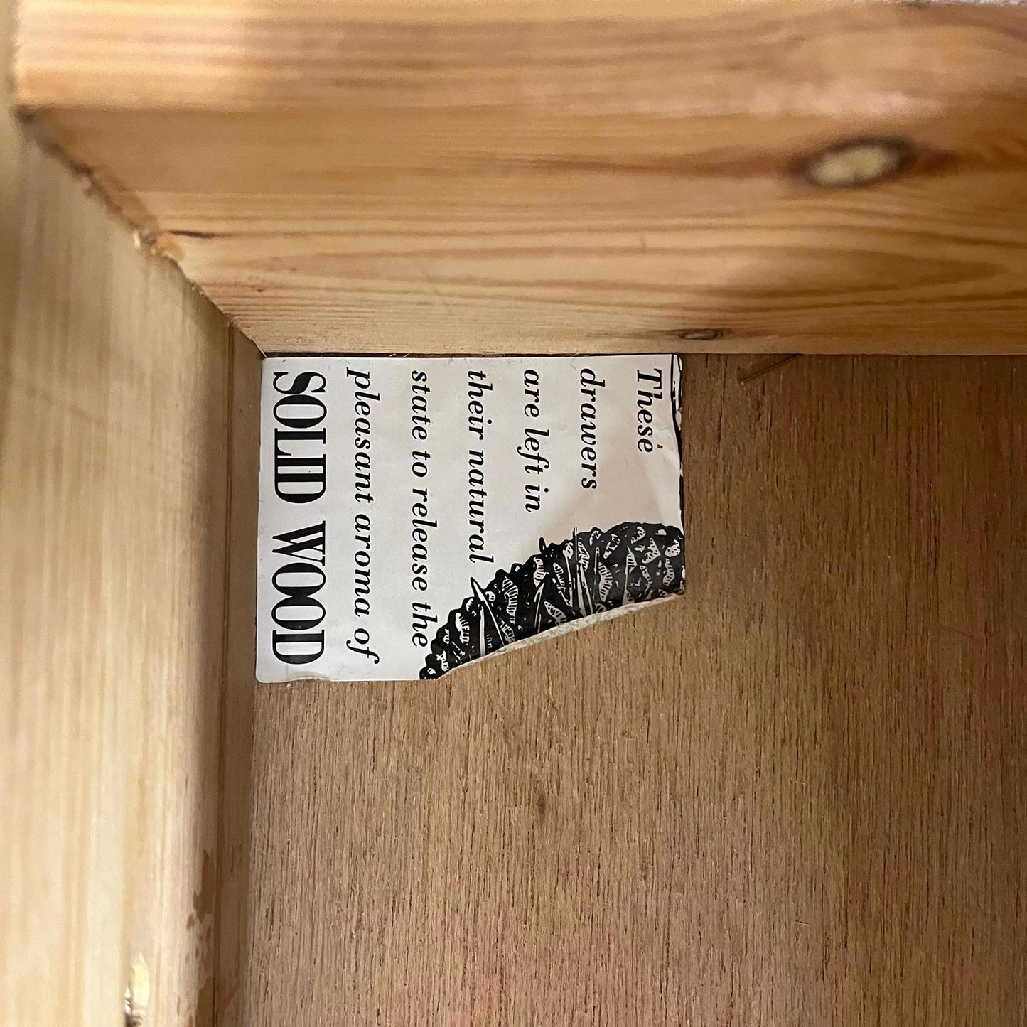 Pine Chest of 5 Drawers Knob Handles Ball Feet Gallery