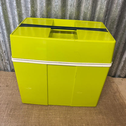 Retro Camping Cool Box Lime Green