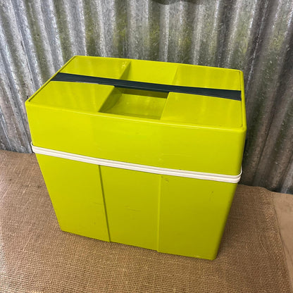 Retro Camping Cool Box Lime Green