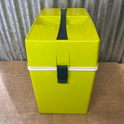 Retro Camping Cool Box Lime Green