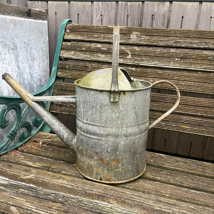 VIntage Galvanised Watering Can Water Tight No Rose