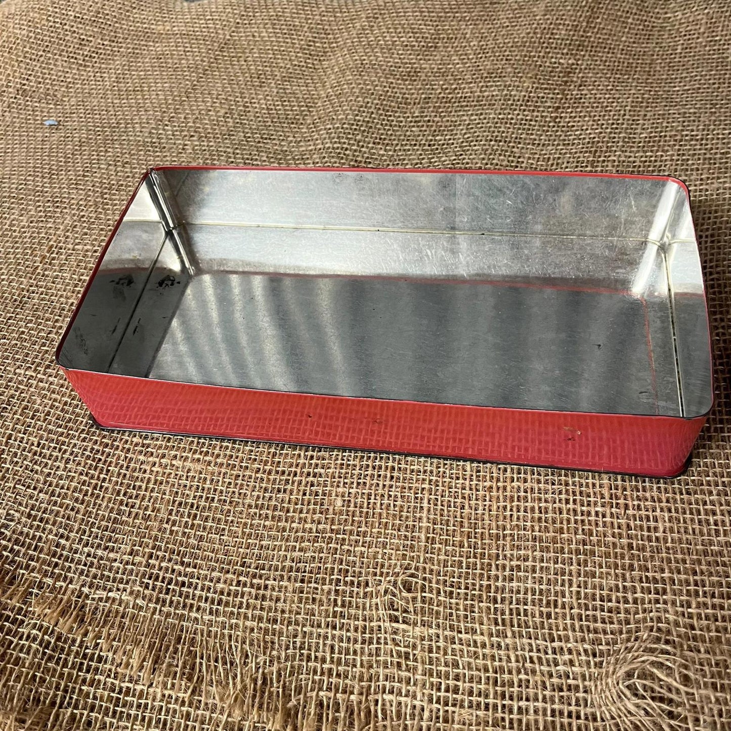 Vintage Cadburys Chocolate Biscuit Tin Victorian Park Scene