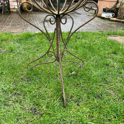 Vintage Ornate Metal Plant Stand