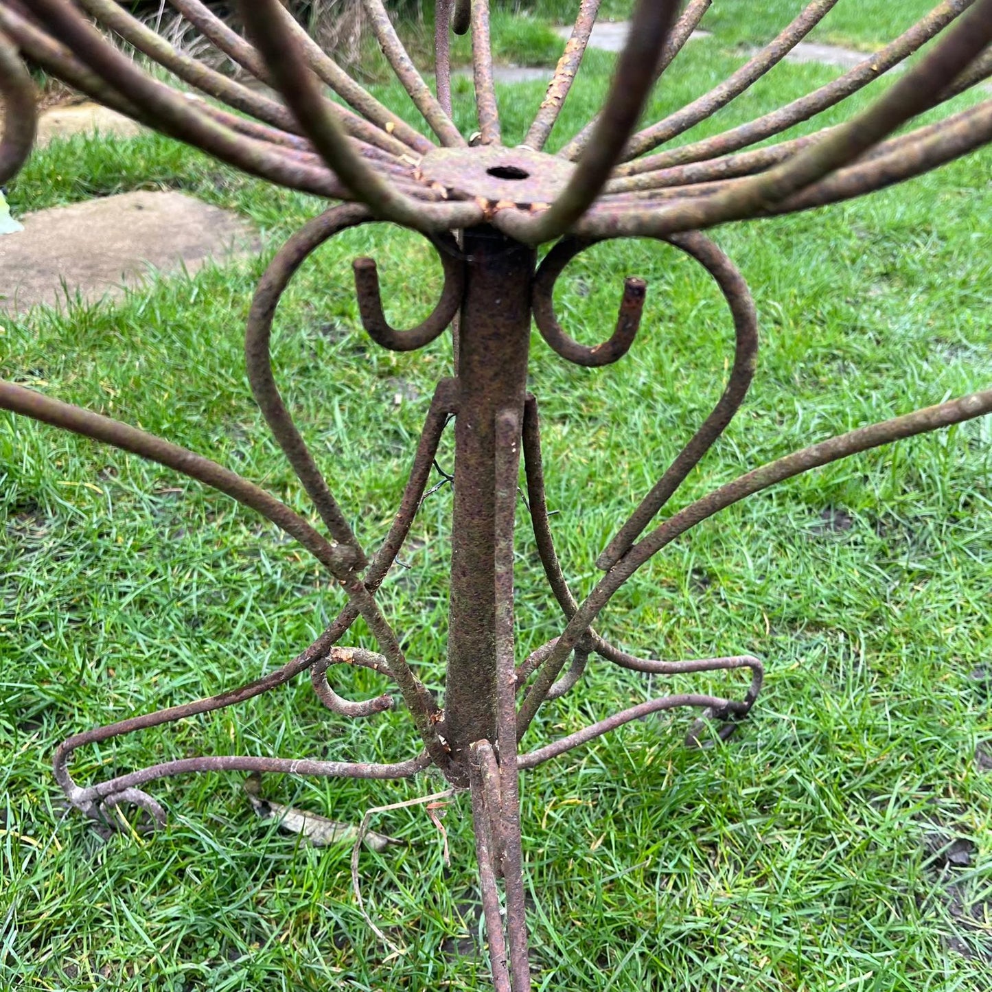 Vintage Ornate Metal Plant Stand