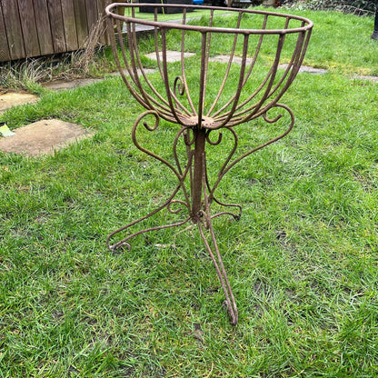 Vintage Ornate Metal Plant Stand
