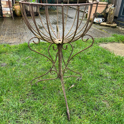 Vintage Ornate Metal Plant Stand