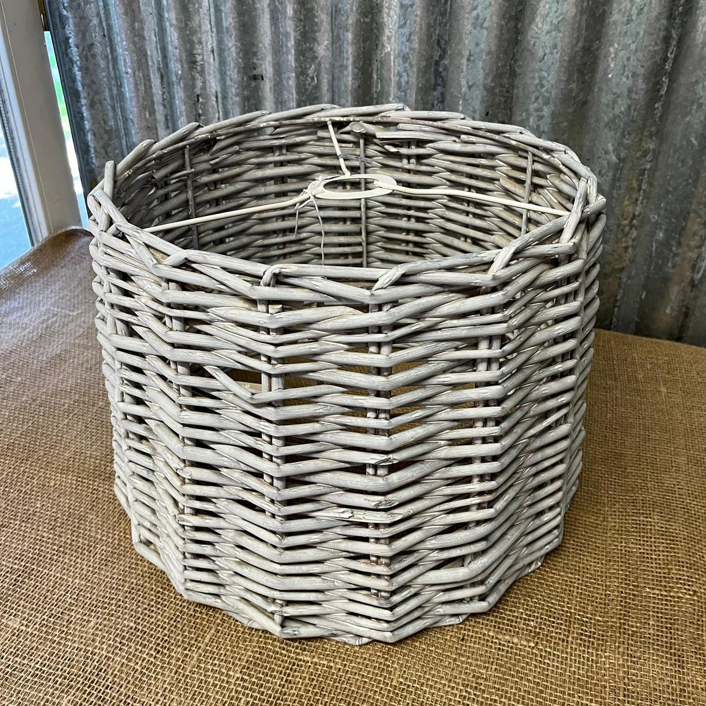 Willow Ceiling Pendant Lampshade White Wash Effect