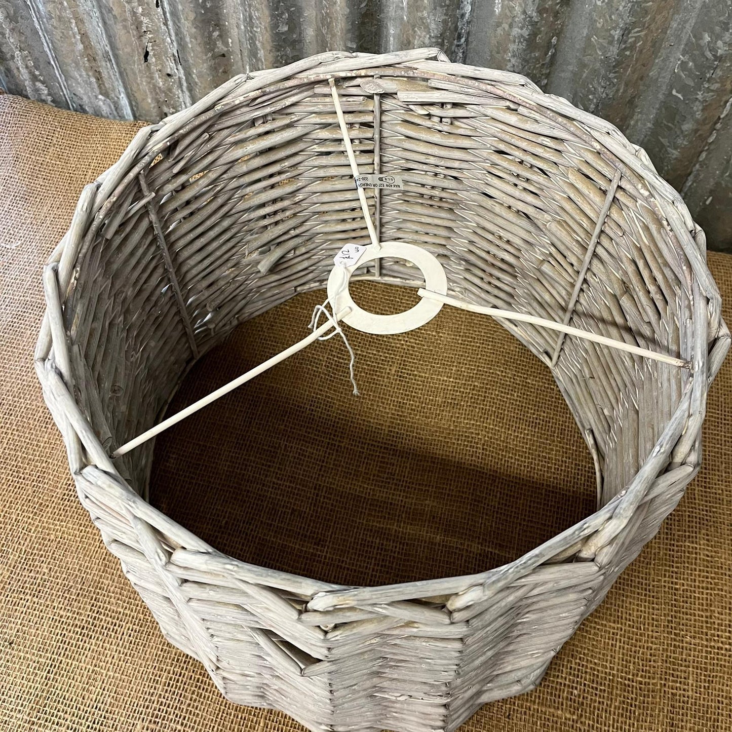 Willow Ceiling Pendant Lampshade White Wash Effect